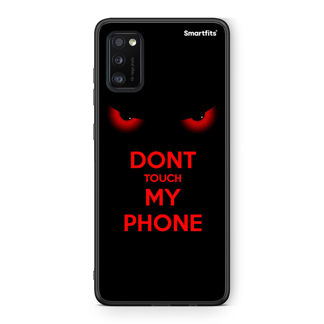 Samsung A41 Touch My Phone Θήκη από τη Smartfits με σχέδιο στο πίσω μέρος και μαύρο περίβλημα | Smartphone case with colorful back and black bezels by Smartfits