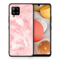 Thumbnail for Boho Pink Feather - Samsung Galaxy A42 case