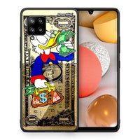Thumbnail for Θήκη Samsung Galaxy A42 Duck Money από τη Smartfits με σχέδιο στο πίσω μέρος και μαύρο περίβλημα | Samsung Galaxy A42 Duck Money case with colorful back and black bezels