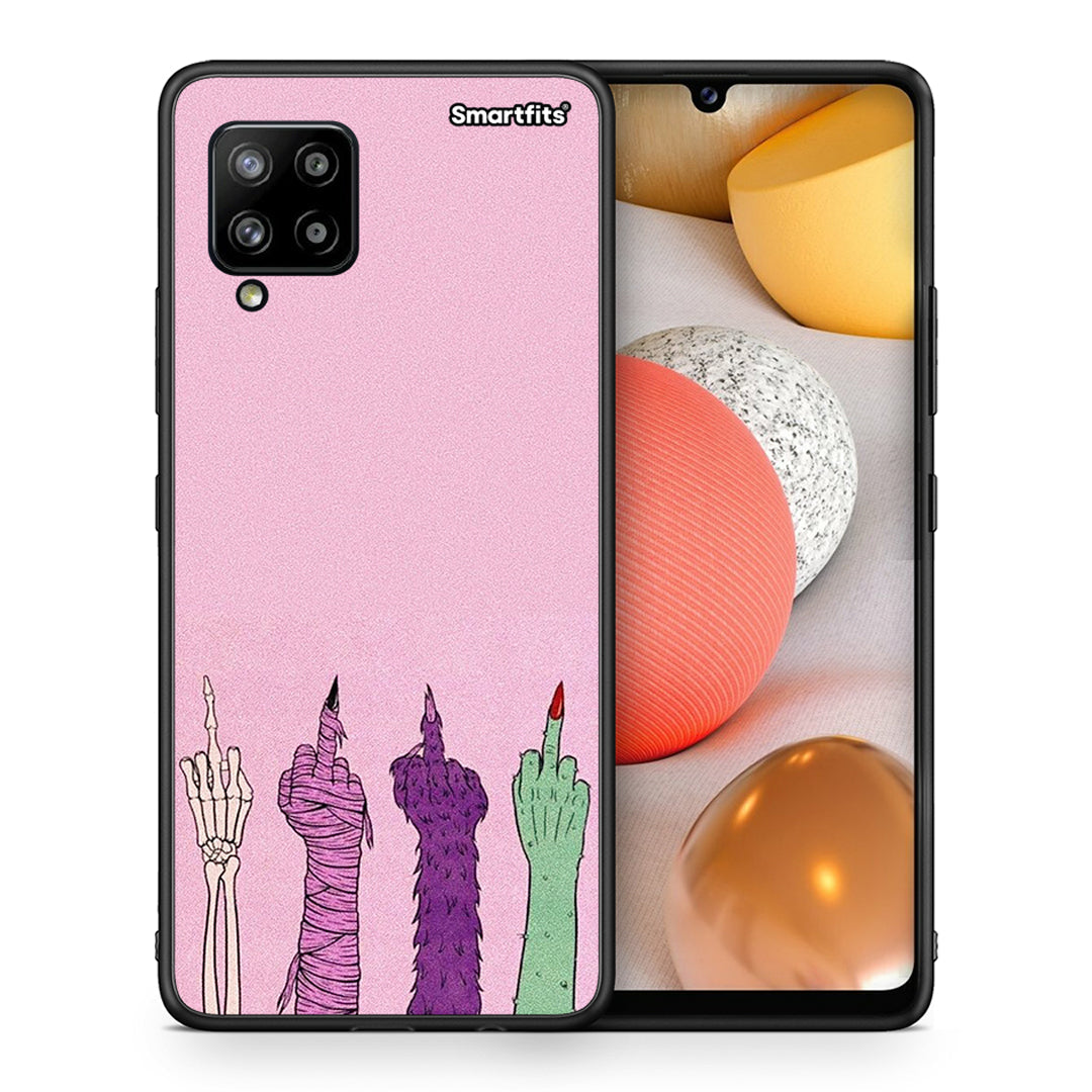 Θήκη Samsung Galaxy A42 Halloween Be A Lady από τη Smartfits με σχέδιο στο πίσω μέρος και μαύρο περίβλημα | Samsung Galaxy A42 Halloween Be A Lady case with colorful back and black bezels