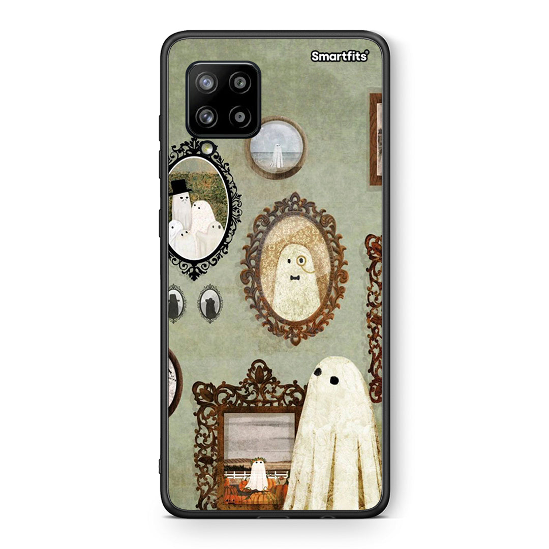 Θήκη Samsung Galaxy A42 Halloween Ghost Season από τη Smartfits με σχέδιο στο πίσω μέρος και μαύρο περίβλημα | Samsung Galaxy A42 Halloween Ghost Season case with colorful back and black bezels