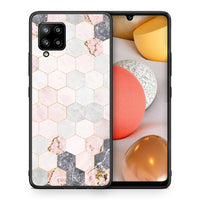 Thumbnail for Marble Hexagon Pink - Samsung Galaxy A42 case