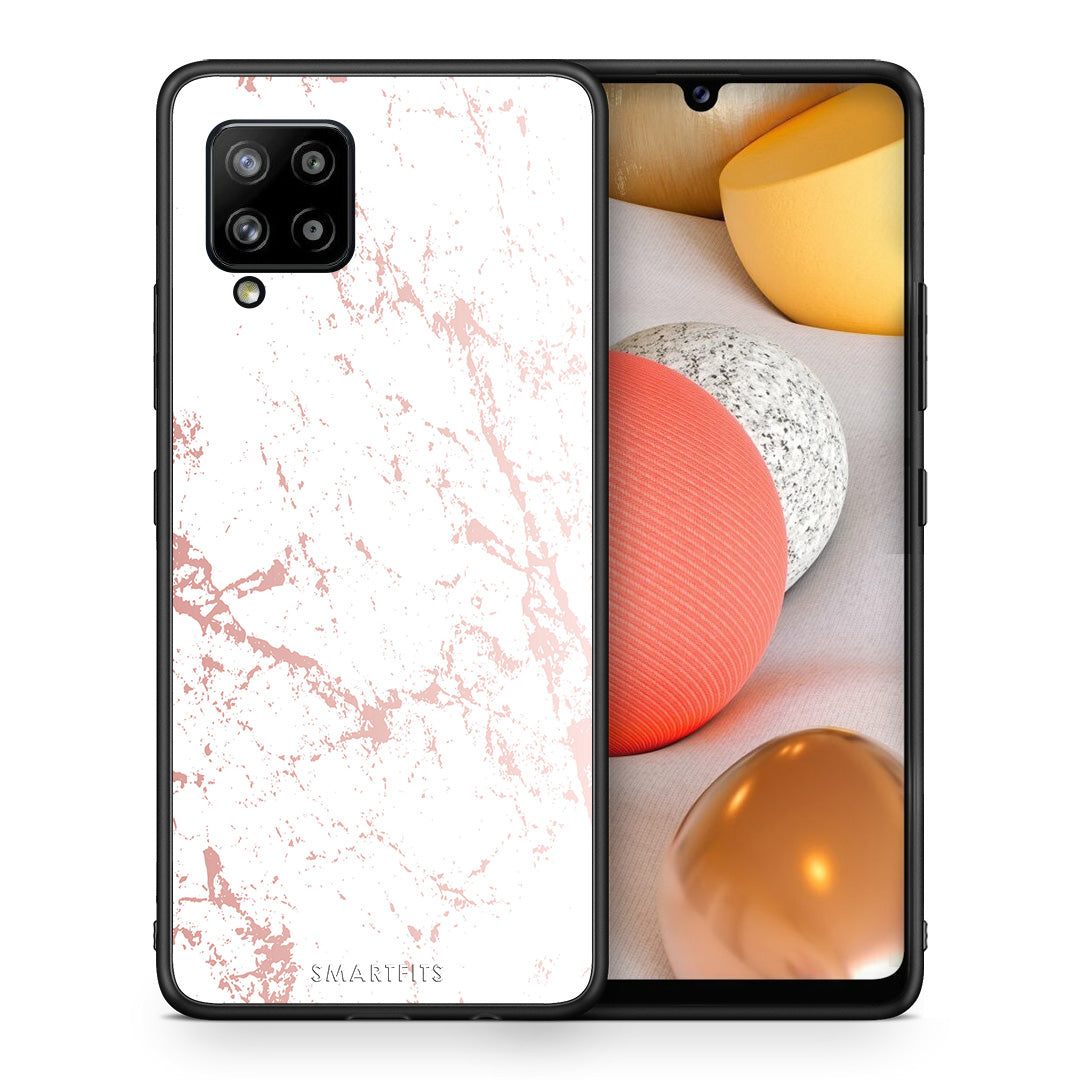 Marble Pink Splash - Samsung Galaxy A42 case