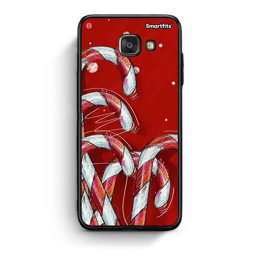 Samsung A5 2017 Candy Cane θήκη από τη Smartfits με σχέδιο στο πίσω μέρος και μαύρο περίβλημα | Smartphone case with colorful back and black bezels by Smartfits