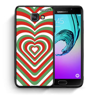 Thumbnail for Θήκη Samsung A5 2017 Christmas Hearts από τη Smartfits με σχέδιο στο πίσω μέρος και μαύρο περίβλημα | Samsung A5 2017 Christmas Hearts case with colorful back and black bezels