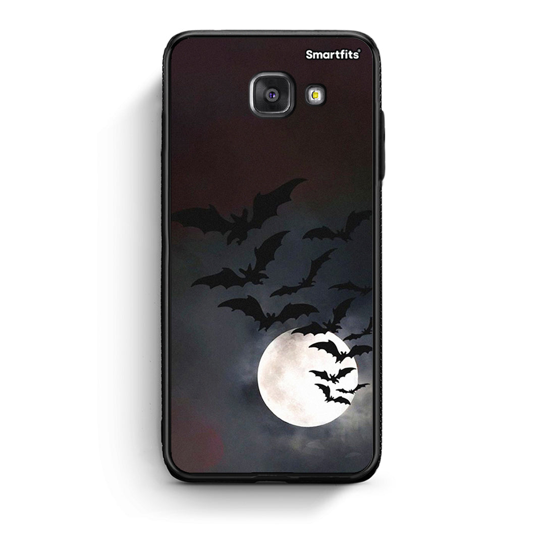 Samsung A5 2017 Halloween Bat Night θήκη από τη Smartfits με σχέδιο στο πίσω μέρος και μαύρο περίβλημα | Smartphone case with colorful back and black bezels by Smartfits