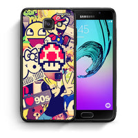 Thumbnail for Θήκη Samsung A5 2017 Love The 90s από τη Smartfits με σχέδιο στο πίσω μέρος και μαύρο περίβλημα | Samsung A5 2017 Love The 90s case with colorful back and black bezels