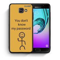 Thumbnail for Θήκη Samsung A5 2017 My Password από τη Smartfits με σχέδιο στο πίσω μέρος και μαύρο περίβλημα | Samsung A5 2017 My Password case with colorful back and black bezels