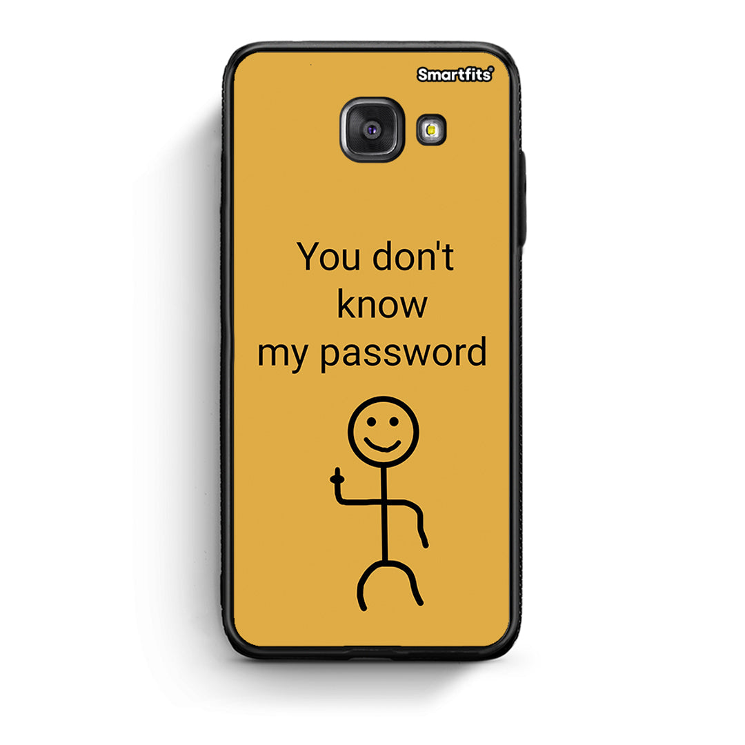 Samsung A5 2017 My Password θήκη από τη Smartfits με σχέδιο στο πίσω μέρος και μαύρο περίβλημα | Smartphone case with colorful back and black bezels by Smartfits