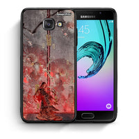 Thumbnail for Θήκη Samsung A5 2017 Nezuko Kamado από τη Smartfits με σχέδιο στο πίσω μέρος και μαύρο περίβλημα | Samsung A5 2017 Nezuko Kamado case with colorful back and black bezels