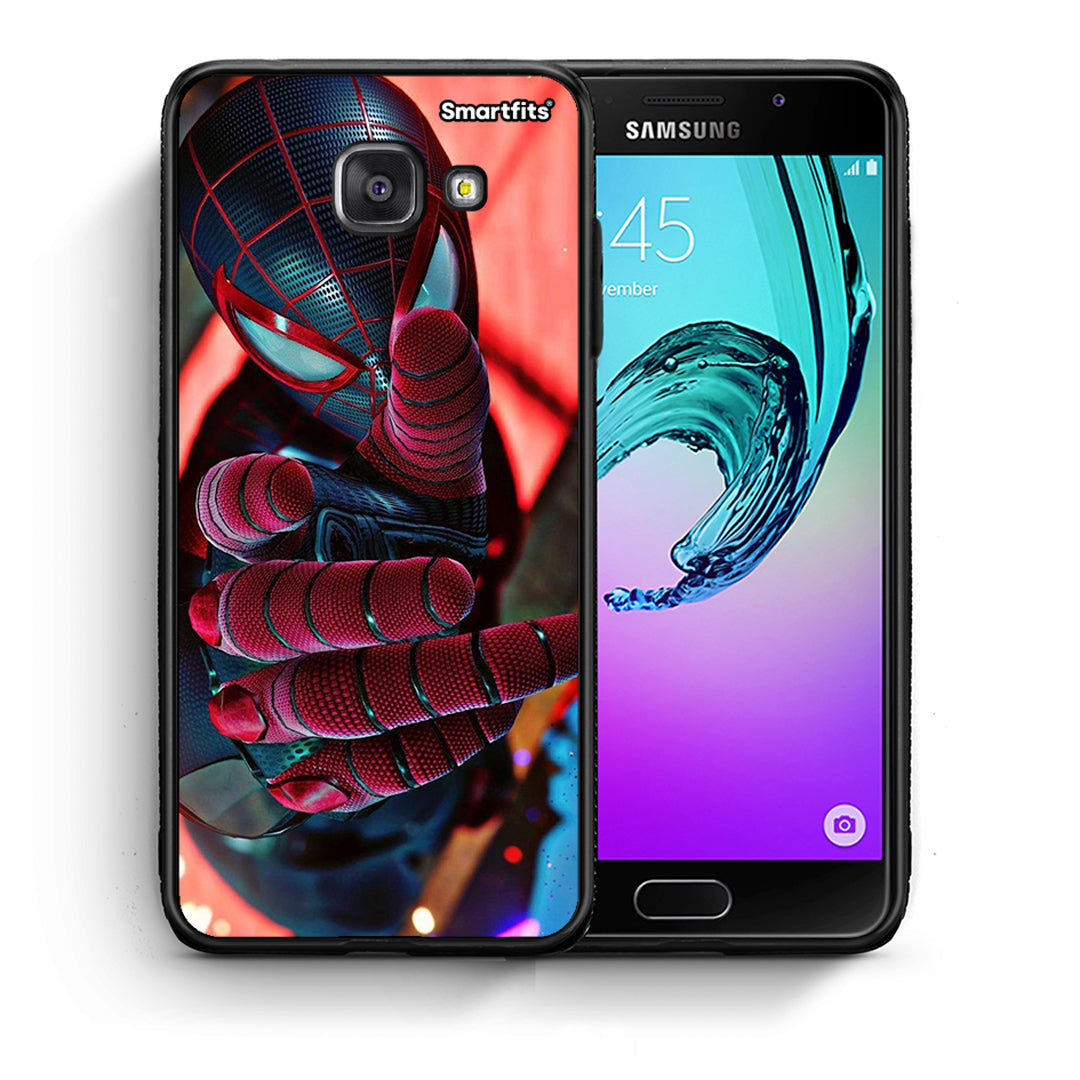 Θήκη Samsung A5 2017 Spider Hand από τη Smartfits με σχέδιο στο πίσω μέρος και μαύρο περίβλημα | Samsung A5 2017 Spider Hand case with colorful back and black bezels