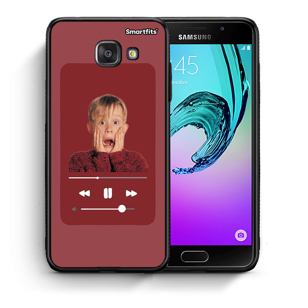 Θήκη Samsung A5 2017 Xmas Alone Music από τη Smartfits με σχέδιο στο πίσω μέρος και μαύρο περίβλημα | Samsung A5 2017 Xmas Alone Music case with colorful back and black bezels