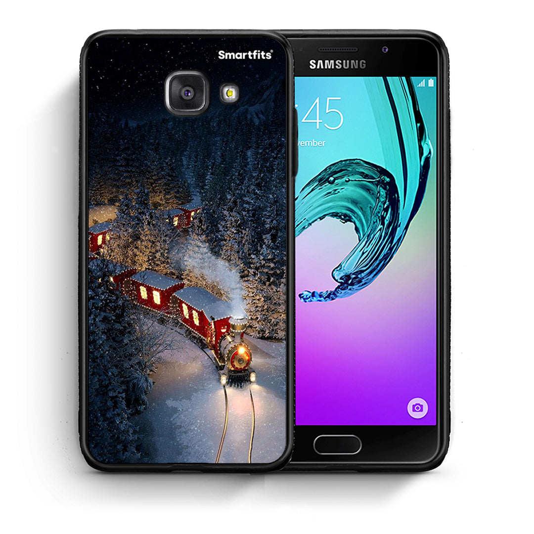 Θήκη Samsung A5 2017 Xmas Train από τη Smartfits με σχέδιο στο πίσω μέρος και μαύρο περίβλημα | Samsung A5 2017 Xmas Train case with colorful back and black bezels