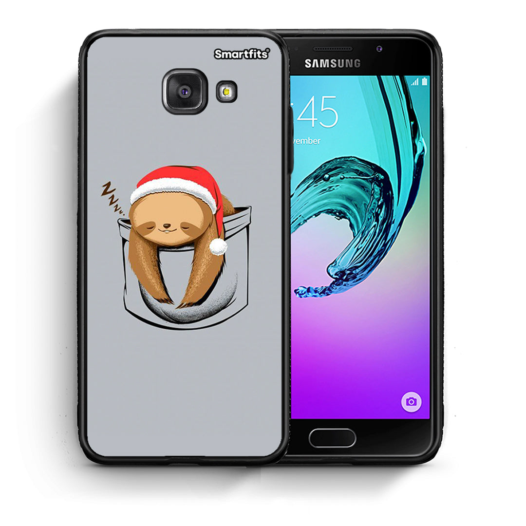 Θήκη Samsung A5 2017 Xmas Zzzz από τη Smartfits με σχέδιο στο πίσω μέρος και μαύρο περίβλημα | Samsung A5 2017 Xmas Zzzz case with colorful back and black bezels