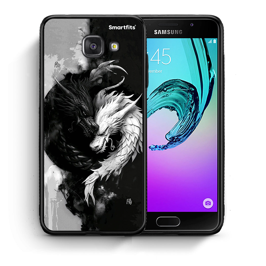 Θήκη Samsung A5 2017 Yin Yang από τη Smartfits με σχέδιο στο πίσω μέρος και μαύρο περίβλημα | Samsung A5 2017 Yin Yang case with colorful back and black bezels
