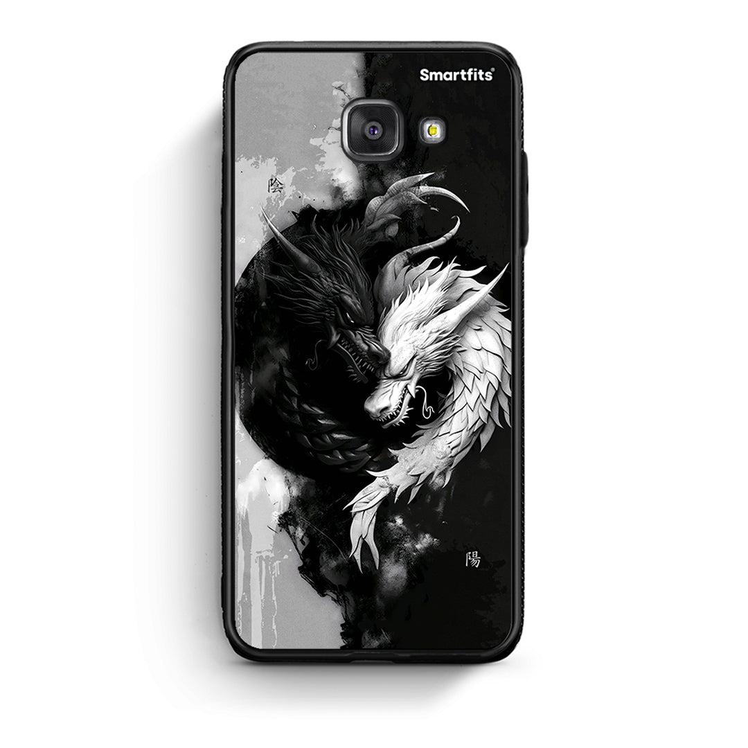 Samsung A5 2017 Yin Yang θήκη από τη Smartfits με σχέδιο στο πίσω μέρος και μαύρο περίβλημα | Smartphone case with colorful back and black bezels by Smartfits