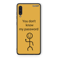 Thumbnail for samsung a50 My Password Θήκη από τη Smartfits με σχέδιο στο πίσω μέρος και μαύρο περίβλημα | Smartphone case with colorful back and black bezels by Smartfits