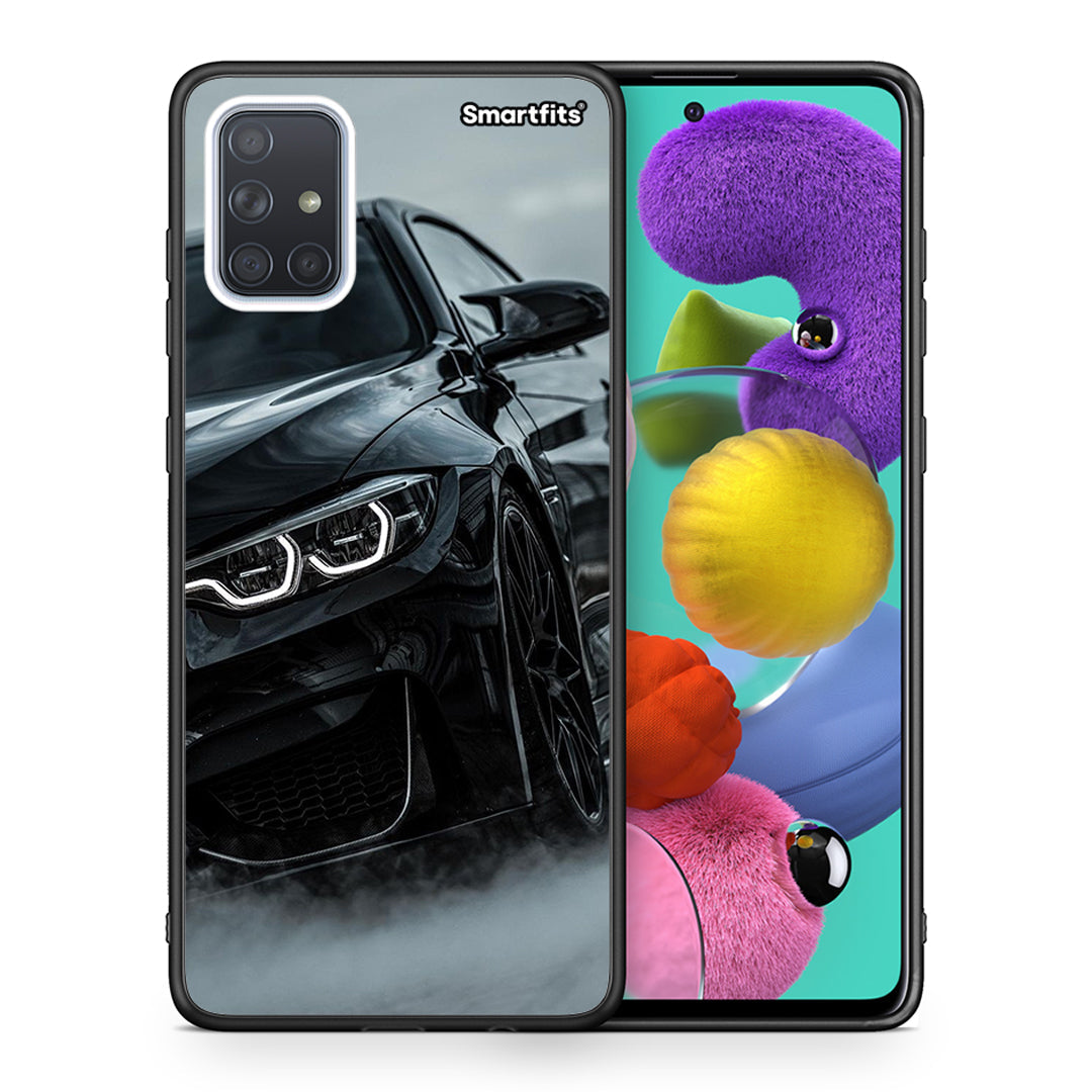 Θήκη Samsung A51 Black BMW από τη Smartfits με σχέδιο στο πίσω μέρος και μαύρο περίβλημα | Samsung A51 Black BMW case with colorful back and black bezels