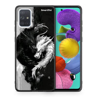 Thumbnail for Θήκη Samsung A51 Yin Yang από τη Smartfits με σχέδιο στο πίσω μέρος και μαύρο περίβλημα | Samsung A51 Yin Yang case with colorful back and black bezels