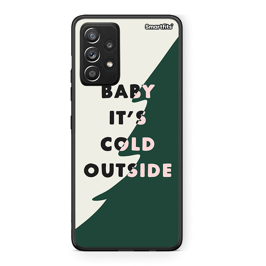 Samsung Galaxy A52 Cold Outside θήκη από τη Smartfits με σχέδιο στο πίσω μέρος και μαύρο περίβλημα | Smartphone case with colorful back and black bezels by Smartfits