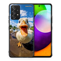 Thumbnail for Θήκη Samsung Galaxy A52 Duck Face από τη Smartfits με σχέδιο στο πίσω μέρος και μαύρο περίβλημα | Samsung Galaxy A52 Duck Face case with colorful back and black bezels