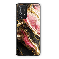 Thumbnail for Samsung Galaxy A52 Glamorous Pink Marble θήκη από τη Smartfits με σχέδιο στο πίσω μέρος και μαύρο περίβλημα | Smartphone case with colorful back and black bezels by Smartfits