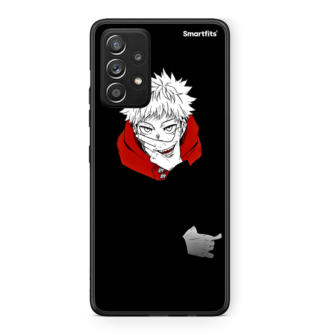 Samsung Galaxy A52 Itadori Anime θήκη από τη Smartfits με σχέδιο στο πίσω μέρος και μαύρο περίβλημα | Smartphone case with colorful back and black bezels by Smartfits