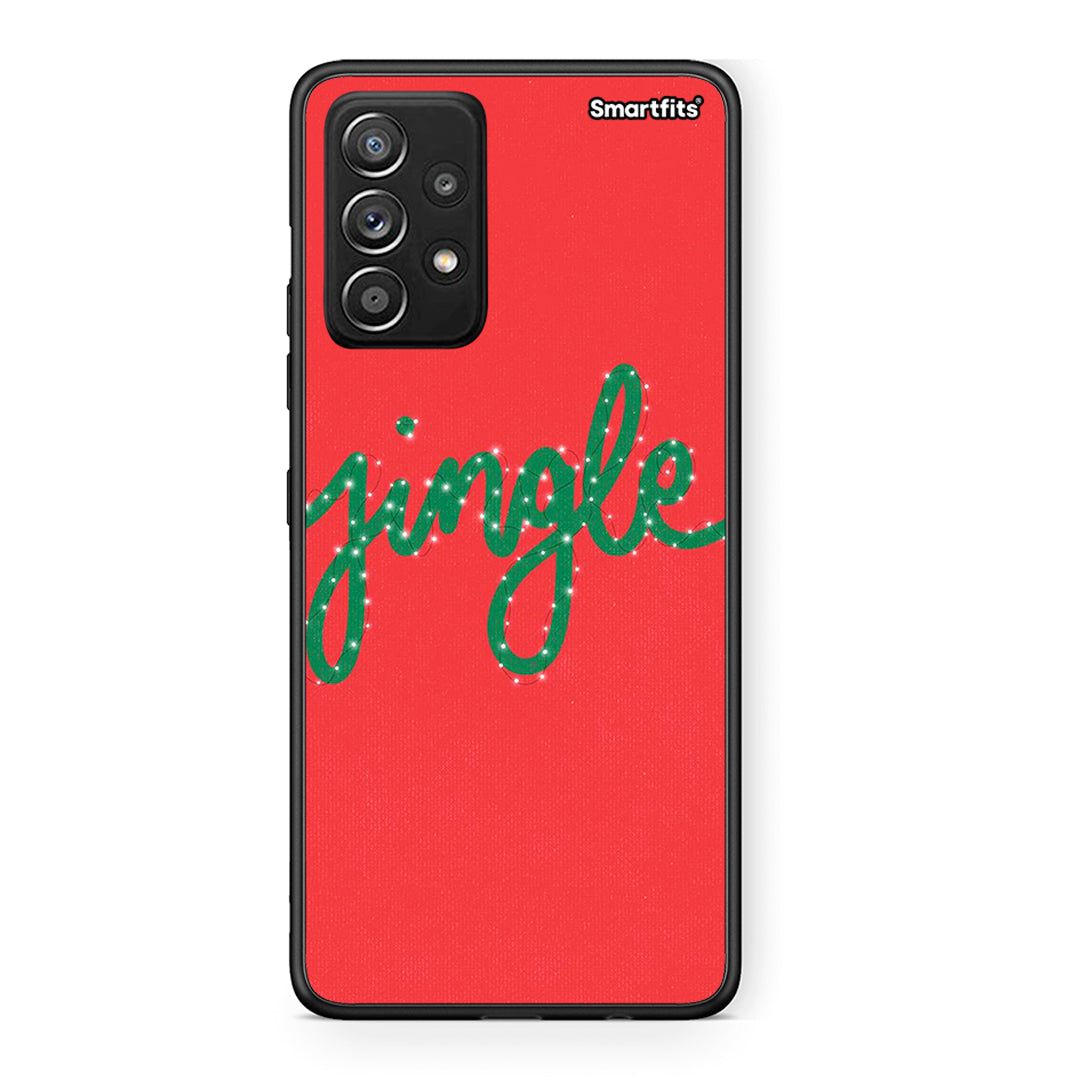 Samsung Galaxy A52 Jingle Xmas θήκη από τη Smartfits με σχέδιο στο πίσω μέρος και μαύρο περίβλημα | Smartphone case with colorful back and black bezels by Smartfits