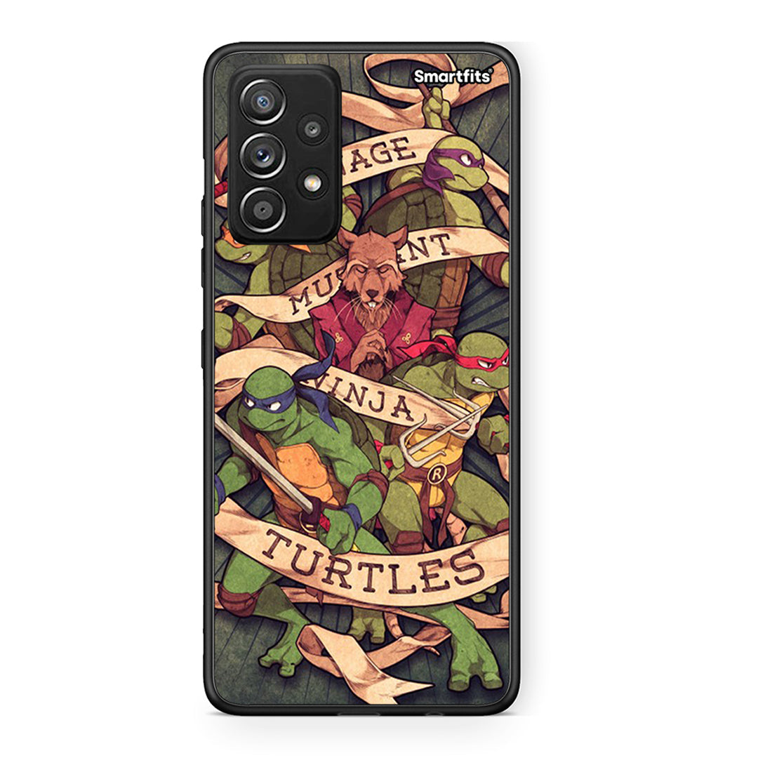 Samsung Galaxy A52 Ninja Turtles θήκη από τη Smartfits με σχέδιο στο πίσω μέρος και μαύρο περίβλημα | Smartphone case with colorful back and black bezels by Smartfits