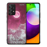 Thumbnail for Θήκη Samsung Galaxy A52 Pink Moon από τη Smartfits με σχέδιο στο πίσω μέρος και μαύρο περίβλημα | Samsung Galaxy A52 Pink Moon case with colorful back and black bezels