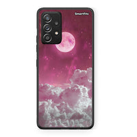 Thumbnail for Samsung Galaxy A52 Pink Moon Θήκη από τη Smartfits με σχέδιο στο πίσω μέρος και μαύρο περίβλημα | Smartphone case with colorful back and black bezels by Smartfits