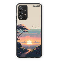 Thumbnail for Samsung Galaxy A52 Pixel Sunset Θήκη από τη Smartfits με σχέδιο στο πίσω μέρος και μαύρο περίβλημα | Smartphone case with colorful back and black bezels by Smartfits