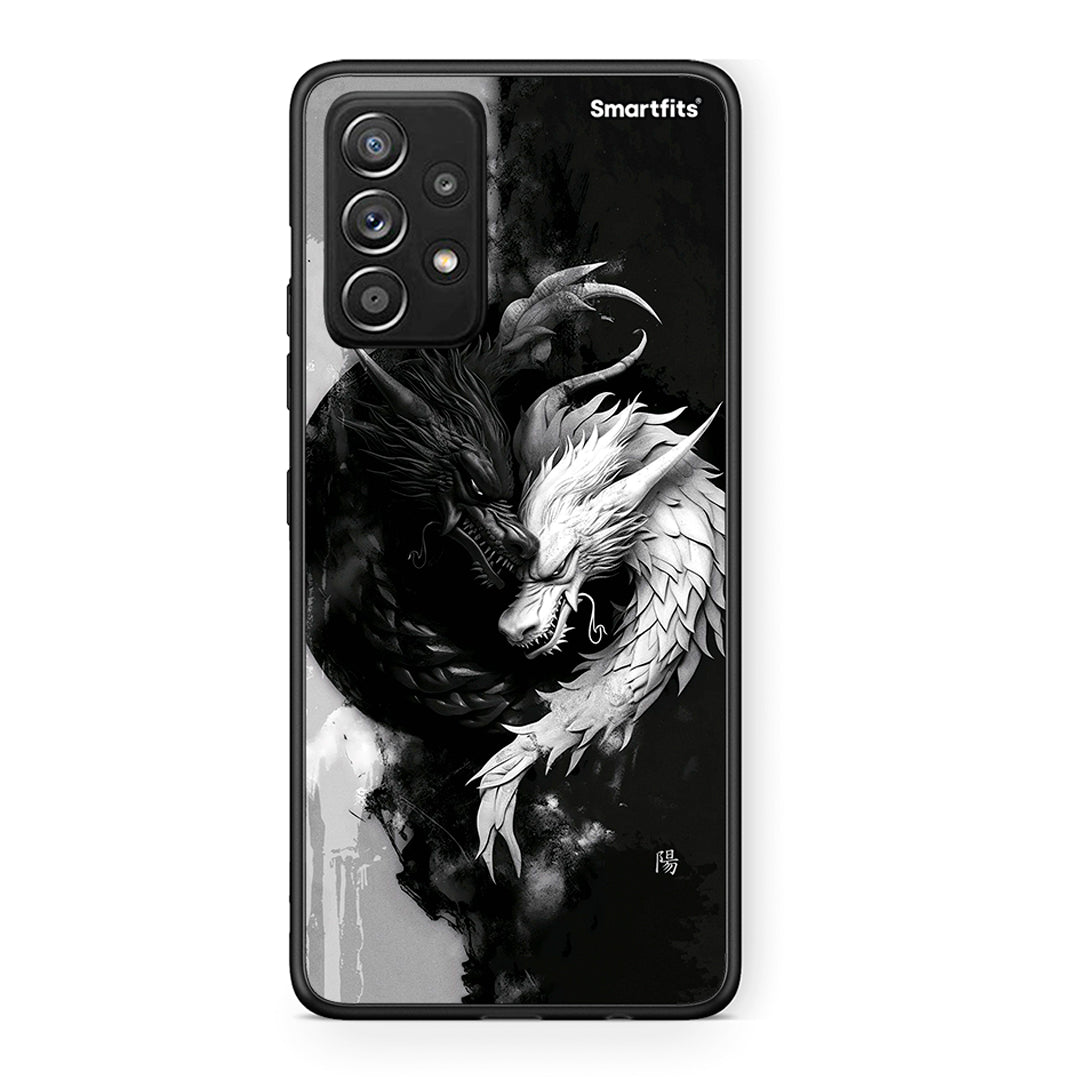 Samsung Galaxy A52 Yin Yang Θήκη από τη Smartfits με σχέδιο στο πίσω μέρος και μαύρο περίβλημα | Smartphone case with colorful back and black bezels by Smartfits