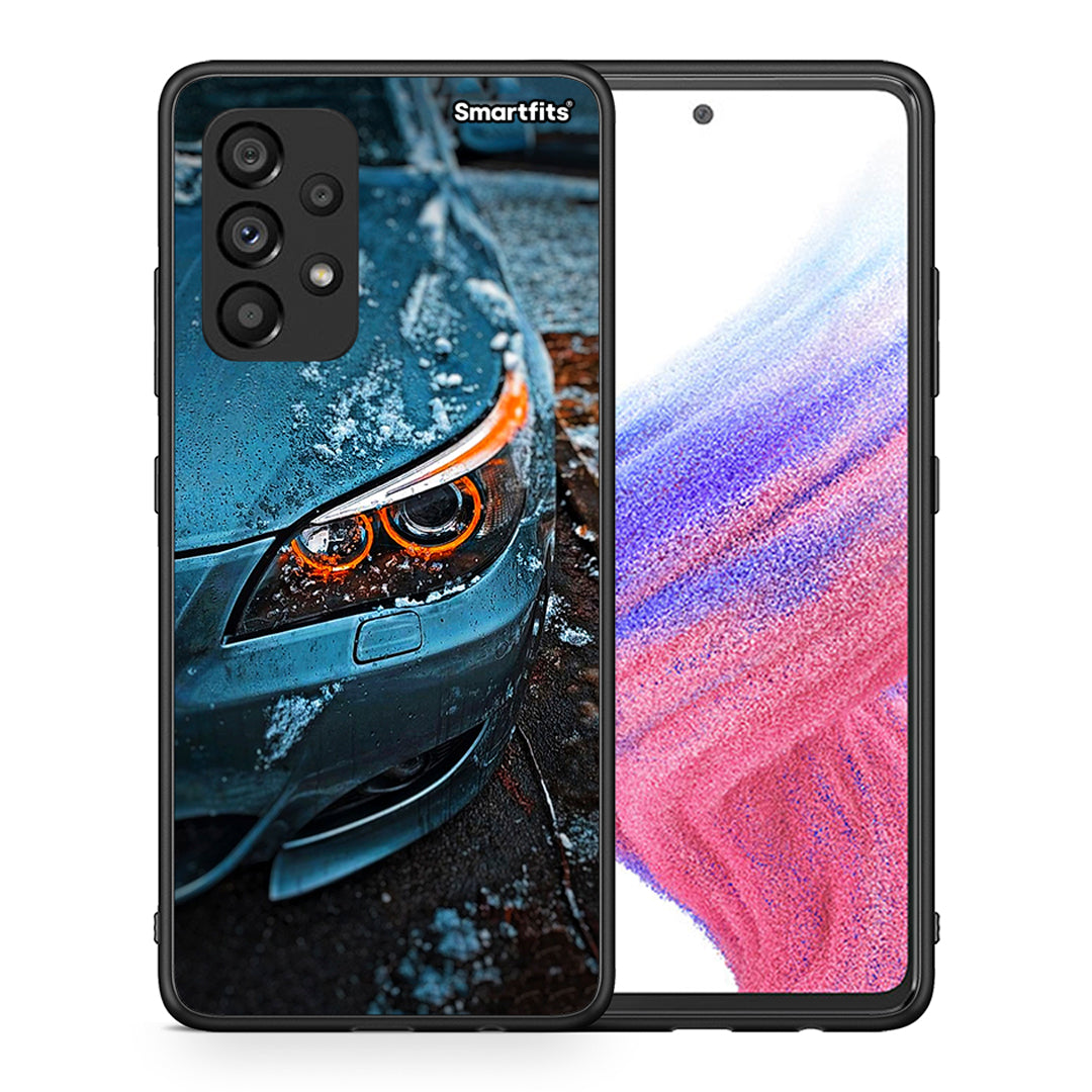 Θήκη Samsung A53 5G Bmw E60 από τη Smartfits με σχέδιο στο πίσω μέρος και μαύρο περίβλημα | Samsung A53 5G Bmw E60 case with colorful back and black bezels