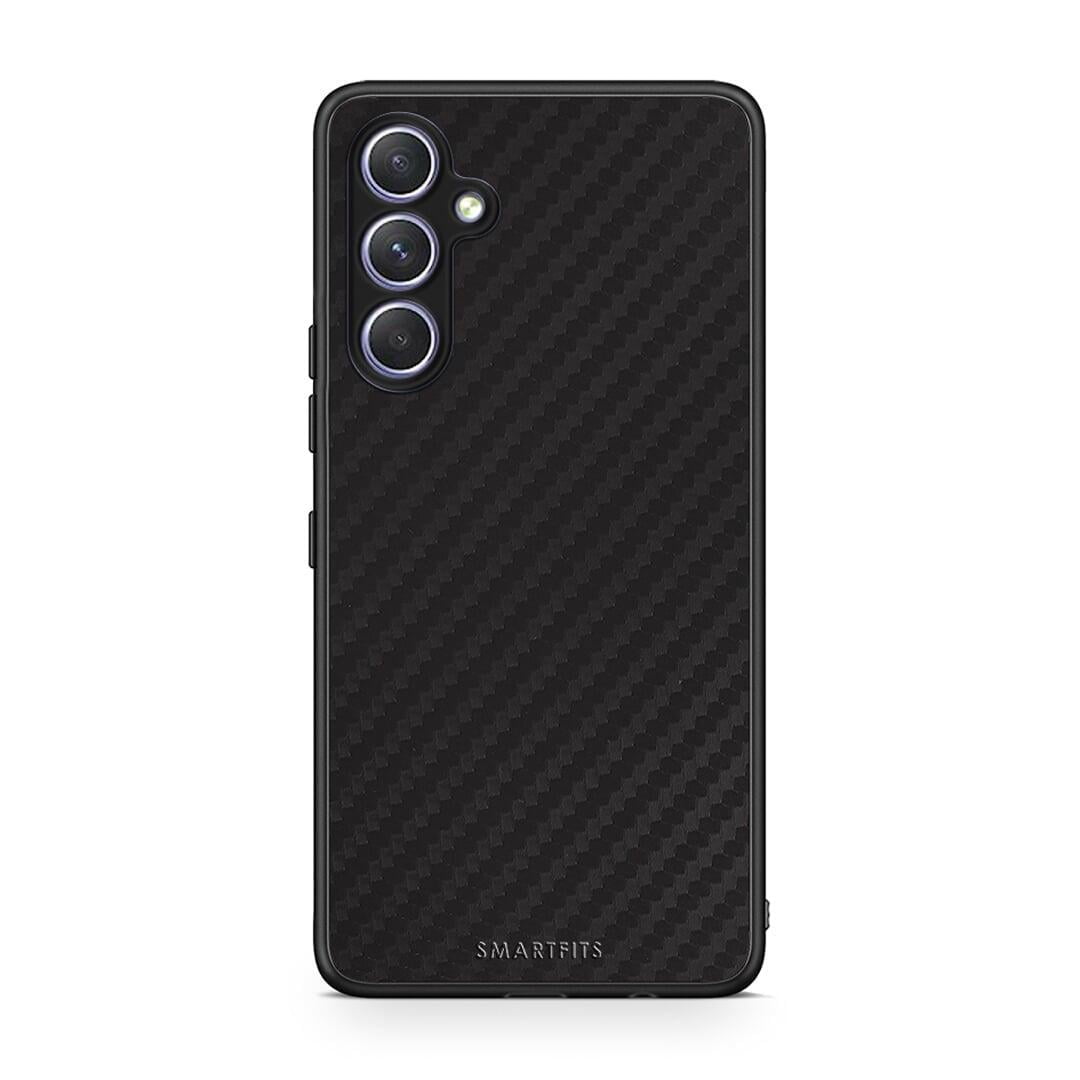 Θήκη Samsung Galaxy A54 Carbon Black από τη Smartfits με σχέδιο στο πίσω μέρος και μαύρο περίβλημα | Samsung Galaxy A54 Carbon Black Case with Colorful Back and Black Bezels