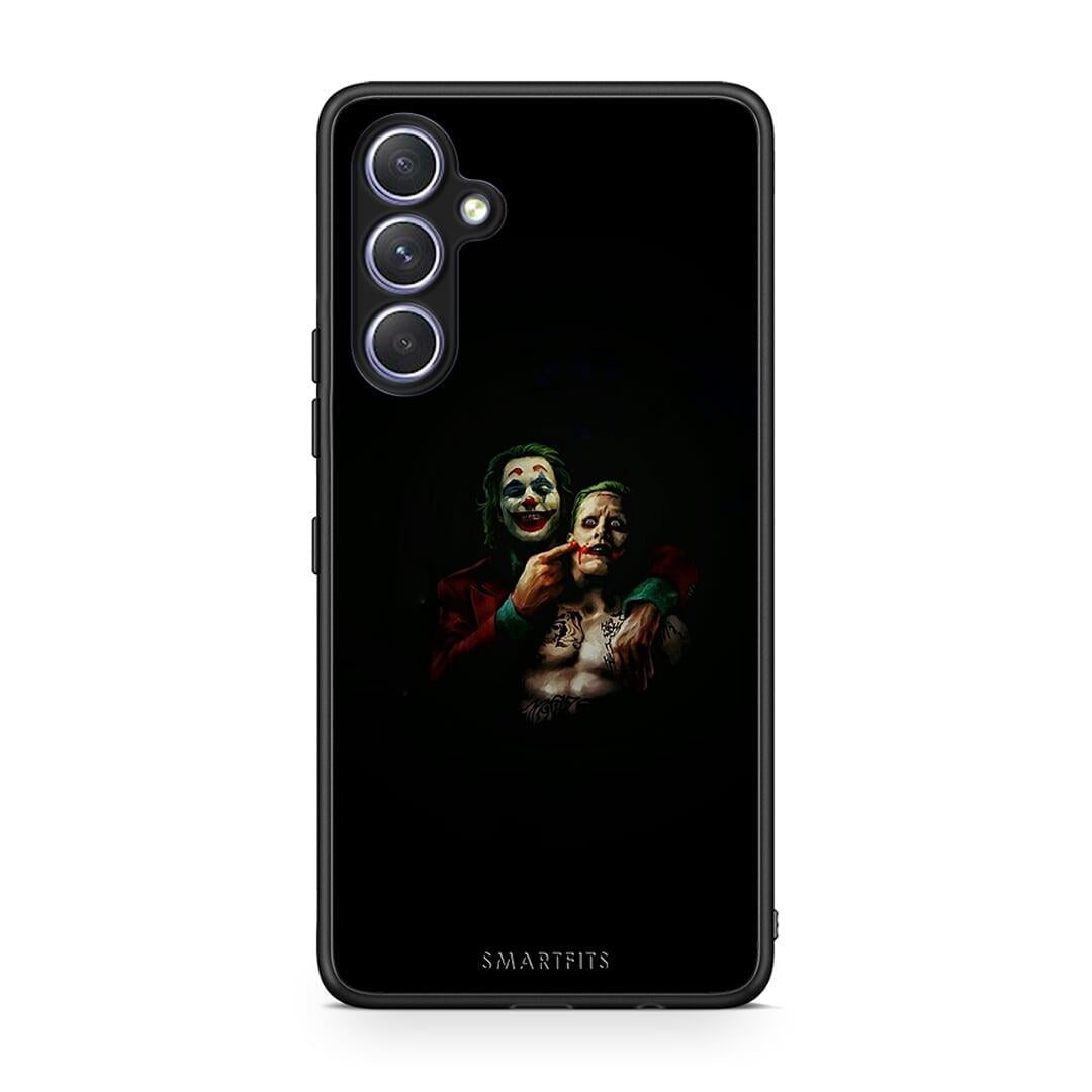 Θήκη Samsung Galaxy A54 Hero Clown από τη Smartfits με σχέδιο στο πίσω μέρος και μαύρο περίβλημα | Samsung Galaxy A54 Hero Clown Case with Colorful Back and Black Bezels