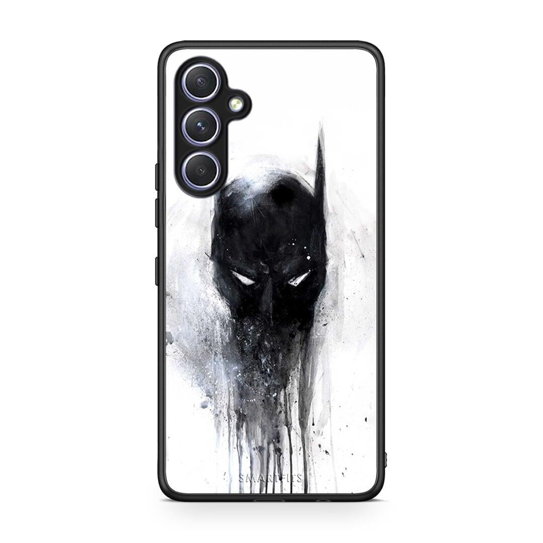 Θήκη Samsung Galaxy A54 Hero Paint Bat από τη Smartfits με σχέδιο στο πίσω μέρος και μαύρο περίβλημα | Samsung Galaxy A54 Hero Paint Bat Case with Colorful Back and Black Bezels
