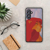 Thumbnail for Θήκη Samsung Galaxy A54 Lion Love 1 από τη Smartfits με σχέδιο στο πίσω μέρος και μαύρο περίβλημα | Samsung Galaxy A54 Lion Love 1 Case with Colorful Back and Black Bezels