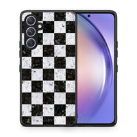 Thumbnail for Θήκη Samsung Galaxy A54 Marble Square Geometric από τη Smartfits με σχέδιο στο πίσω μέρος και μαύρο περίβλημα | Samsung Galaxy A54 Marble Square Geometric Case with Colorful Back and Black Bezels