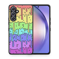 Thumbnail for Θήκη Samsung Galaxy A54 Melting Rainbow από τη Smartfits με σχέδιο στο πίσω μέρος και μαύρο περίβλημα | Samsung Galaxy A54 Melting Rainbow Case with Colorful Back and Black Bezels