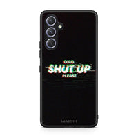 Thumbnail for Θήκη Samsung Galaxy A54 OMG ShutUp από τη Smartfits με σχέδιο στο πίσω μέρος και μαύρο περίβλημα | Samsung Galaxy A54 OMG ShutUp Case with Colorful Back and Black Bezels