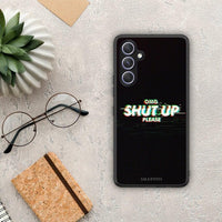 Thumbnail for Θήκη Samsung Galaxy A54 OMG ShutUp από τη Smartfits με σχέδιο στο πίσω μέρος και μαύρο περίβλημα | Samsung Galaxy A54 OMG ShutUp Case with Colorful Back and Black Bezels