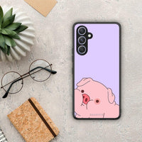 Thumbnail for Θήκη Samsung Galaxy A54 Pig Love 2 από τη Smartfits με σχέδιο στο πίσω μέρος και μαύρο περίβλημα | Samsung Galaxy A54 Pig Love 2 Case with Colorful Back and Black Bezels