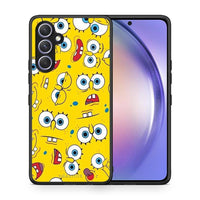 Thumbnail for Θήκη Samsung Galaxy A54 PopArt Sponge από τη Smartfits με σχέδιο στο πίσω μέρος και μαύρο περίβλημα | Samsung Galaxy A54 PopArt Sponge Case with Colorful Back and Black Bezels
