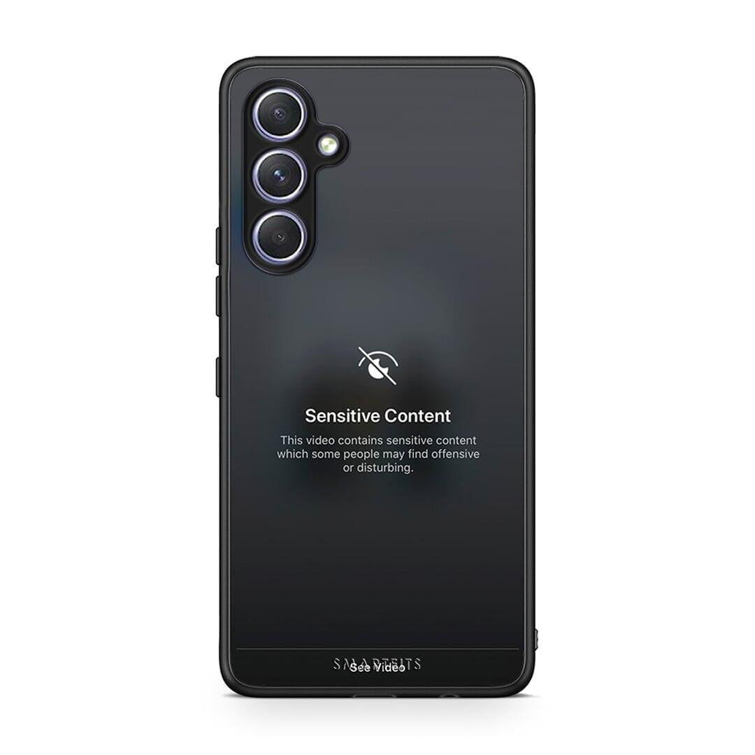 Θήκη Samsung Galaxy A54 Sensitive Content από τη Smartfits με σχέδιο στο πίσω μέρος και μαύρο περίβλημα | Samsung Galaxy A54 Sensitive Content Case with Colorful Back and Black Bezels