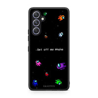 Thumbnail for Θήκη Samsung Galaxy A54 Text AFK από τη Smartfits με σχέδιο στο πίσω μέρος και μαύρο περίβλημα | Samsung Galaxy A54 Text AFK Case with Colorful Back and Black Bezels