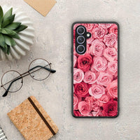Thumbnail for Θήκη Samsung Galaxy A54 Valentine RoseGarden από τη Smartfits με σχέδιο στο πίσω μέρος και μαύρο περίβλημα | Samsung Galaxy A54 Valentine RoseGarden Case with Colorful Back and Black Bezels