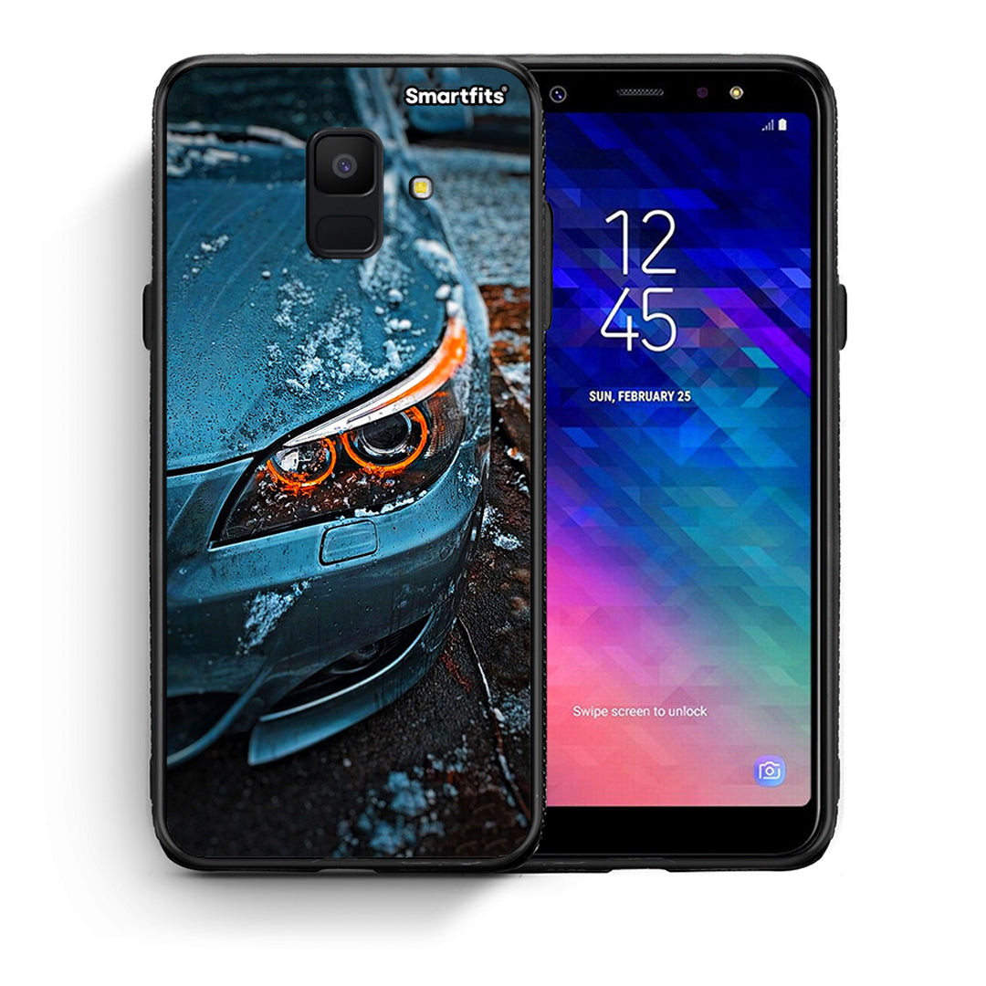 Θήκη Samsung A6 2018 Bmw E60 από τη Smartfits με σχέδιο στο πίσω μέρος και μαύρο περίβλημα | Samsung A6 2018 Bmw E60 case with colorful back and black bezels