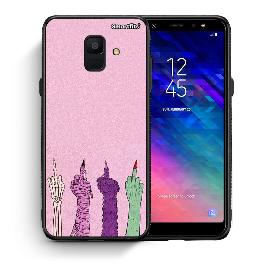 Θήκη Samsung A6 2018 Halloween Be A Lady από τη Smartfits με σχέδιο στο πίσω μέρος και μαύρο περίβλημα | Samsung A6 2018 Halloween Be A Lady case with colorful back and black bezels