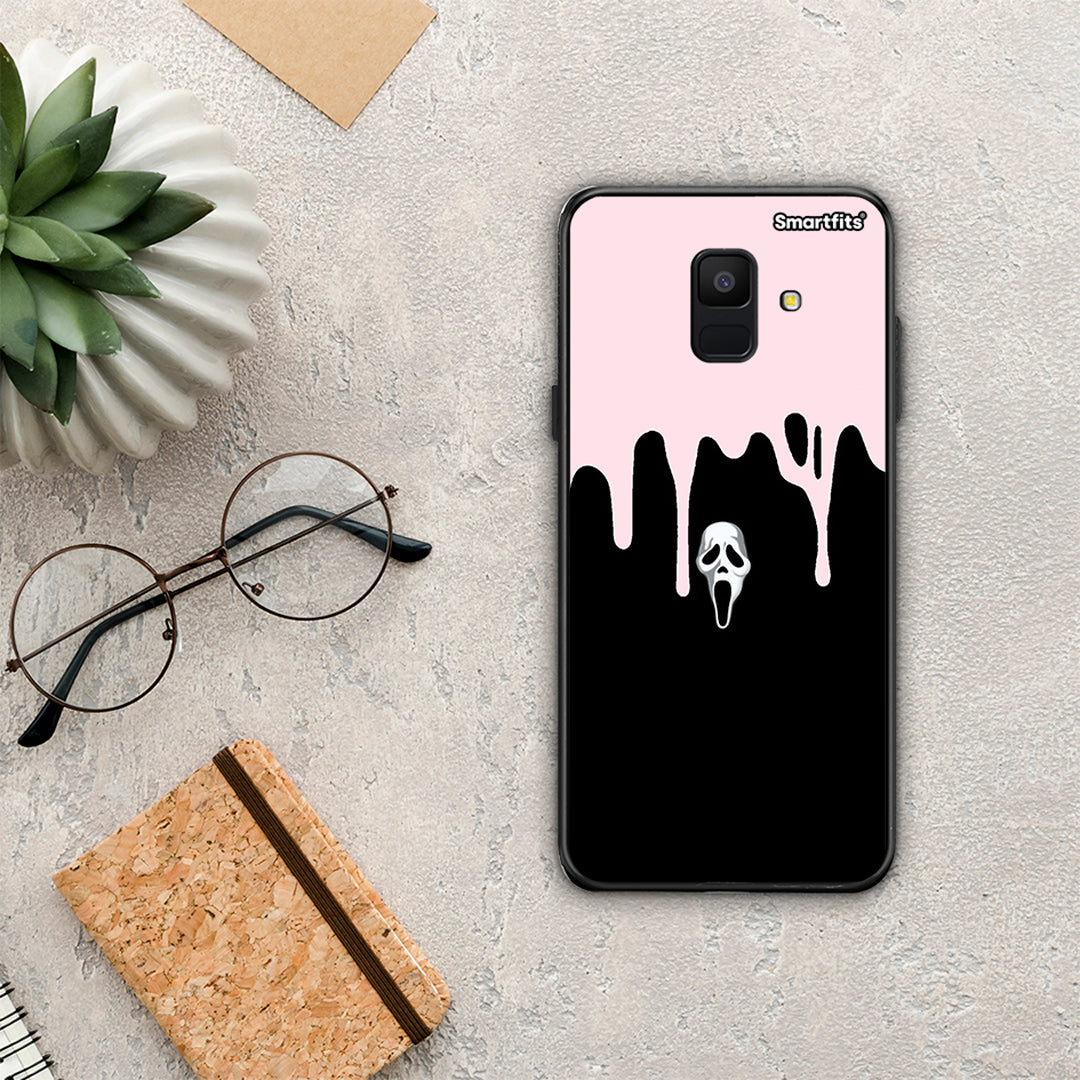 Melting Halloween Mask - Samsung Galaxy A6 2018 Case